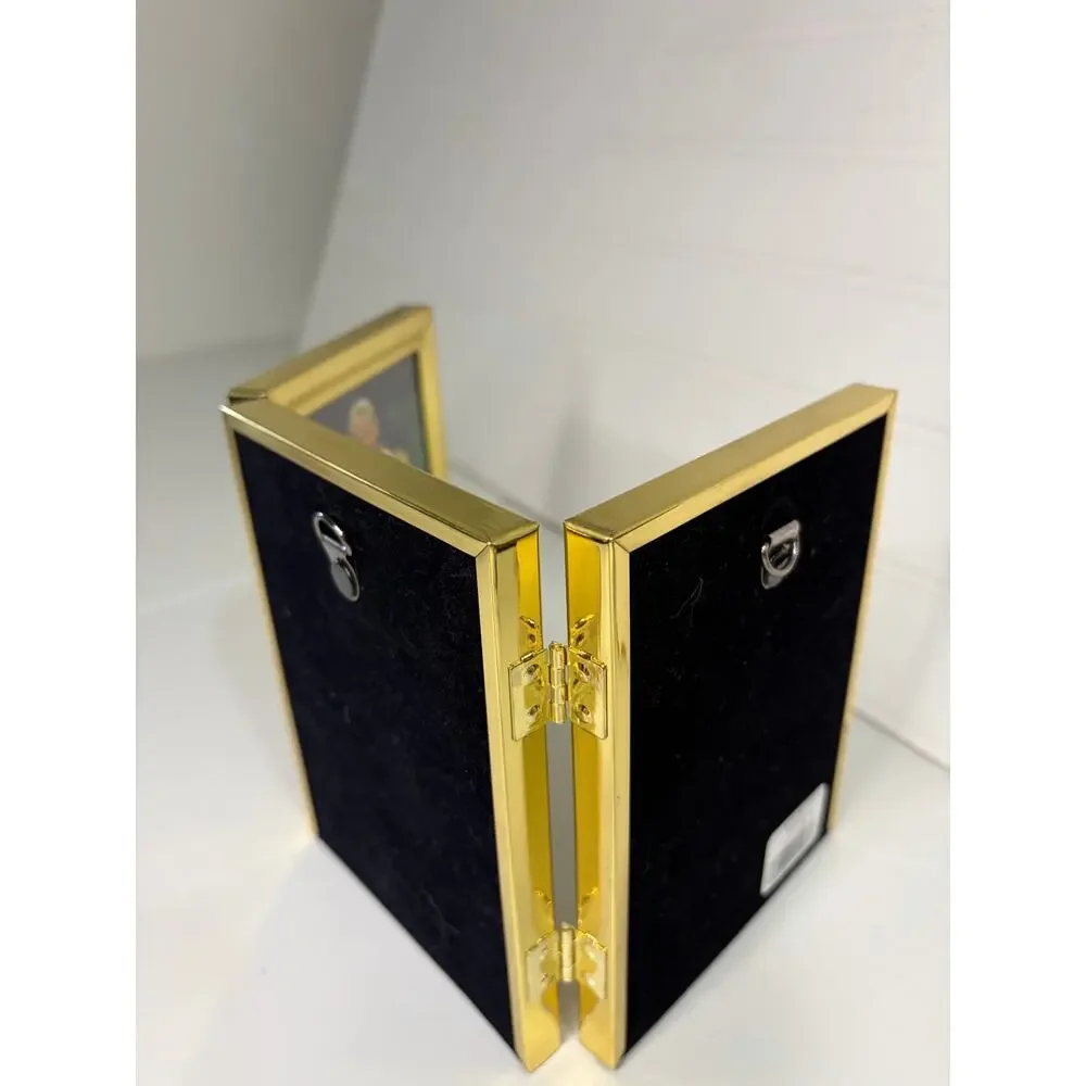 Fetco International Beacon Hill Solid Brass Picture Frames Tri Fold 5